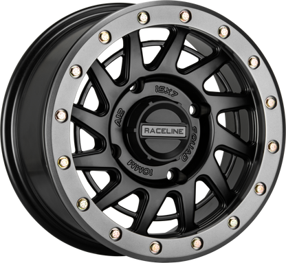 Raceline Squad Beadlock 15x7 38mm Maxxis Rampage tire kit