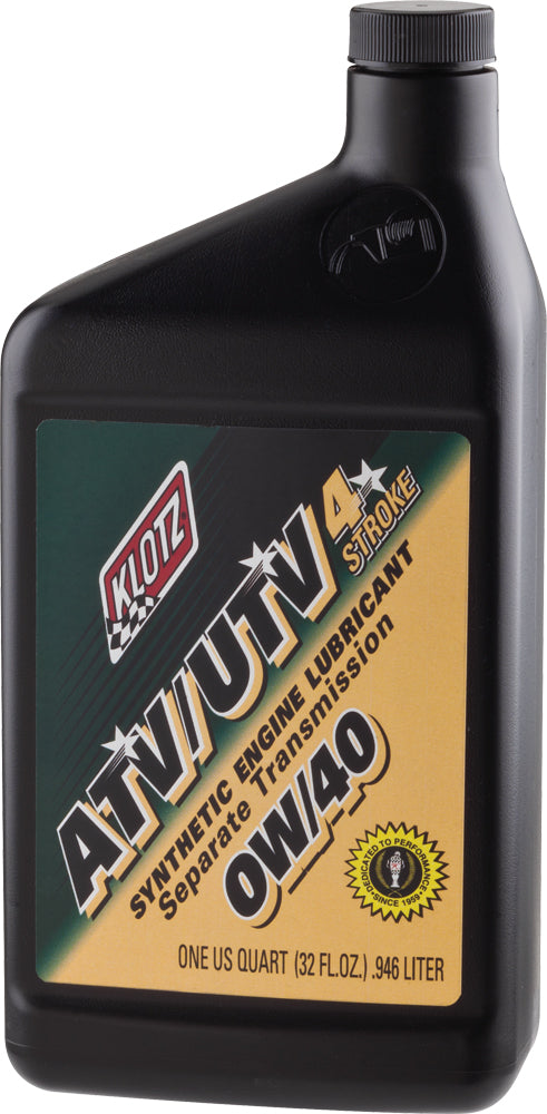 KLOTZ ATV/UTV Synthetic Engine Lubricant 0W-40 32oz - Part #ATVUTV-040