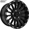 MRT MUSCLE MAX BEADLOCK SATIN BLACK MOUNTED ON OBOR ROC SCRAPERS