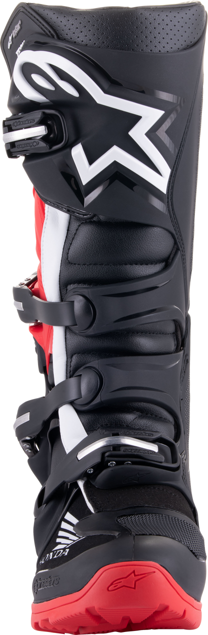 Honda Tech 7 Enduro Drystar Black/Bright Red Sz 16