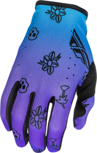 Youth Lite Outline Gloves Purple/Blue/Black Ys