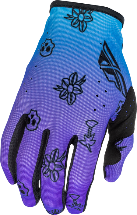 Lite Outline Gloves Purple/Blue/Black Sm