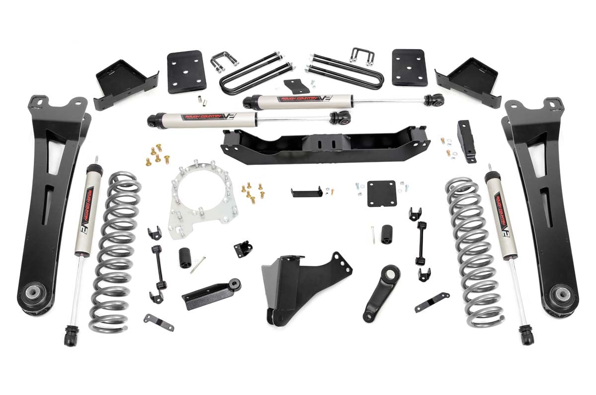 6 Inch Lift Kit | R/A | No OVLD | V2 Shocks | Ford F-250/F-350 Super Duty (17-22) | 55670