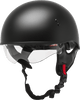 Hh 65 Half Helmet Naked Matte Black Xs