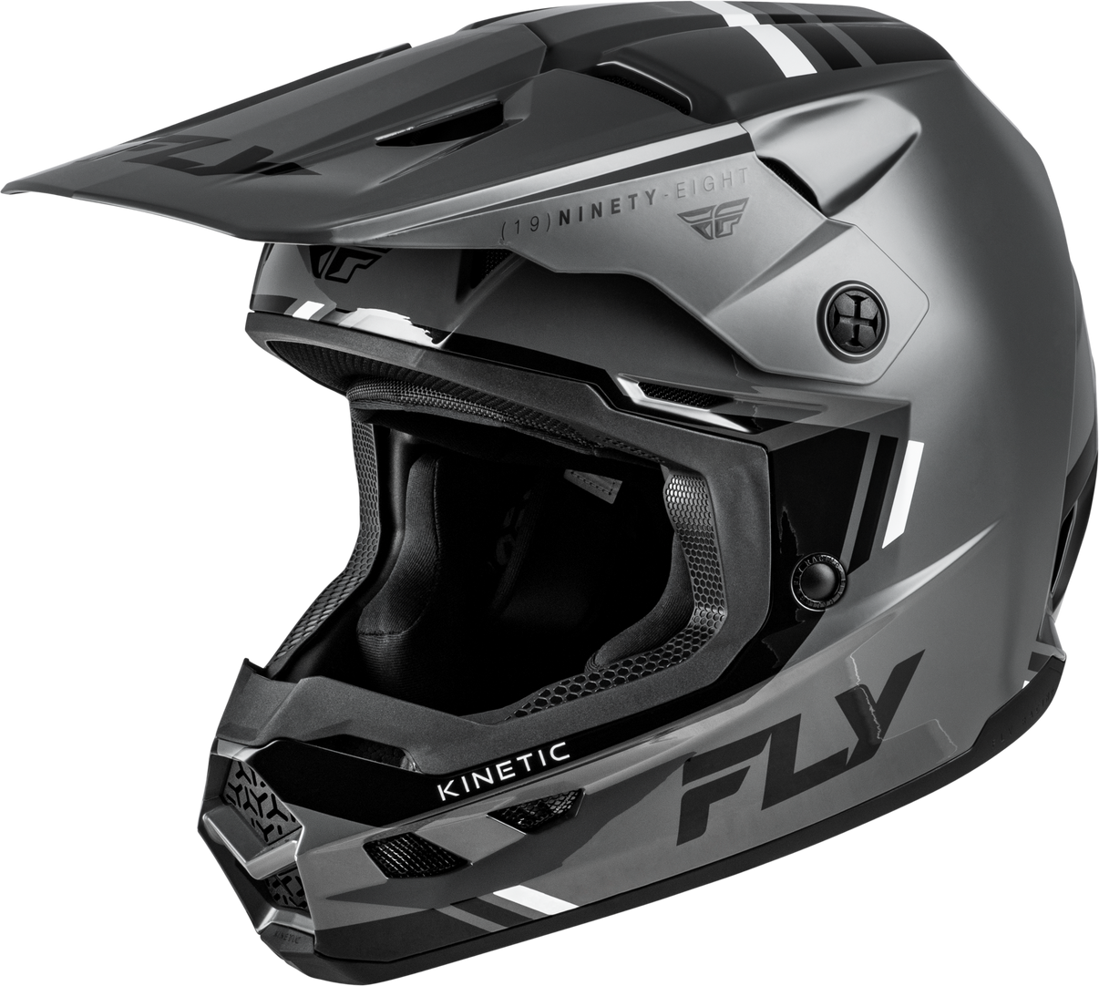 Kinetic Verdict Helmet Grey/Black/White Lg