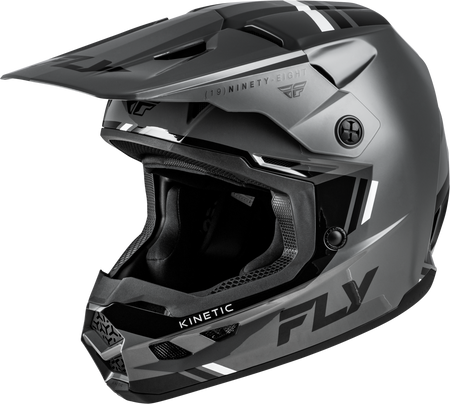 Kinetic Verdict Helmet Grey/Black/White Lg