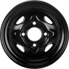 Sedona Steel 12x7 4/110 2+5 Blk Rear