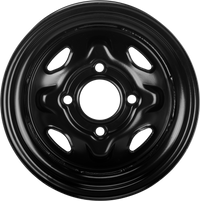 Sedona Steel 12x7 4/110 2+5 Blk Rear