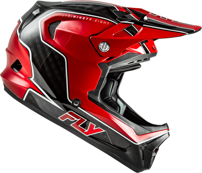 Werx R Flow Carbon Helmet Black Carbon/Red Xs