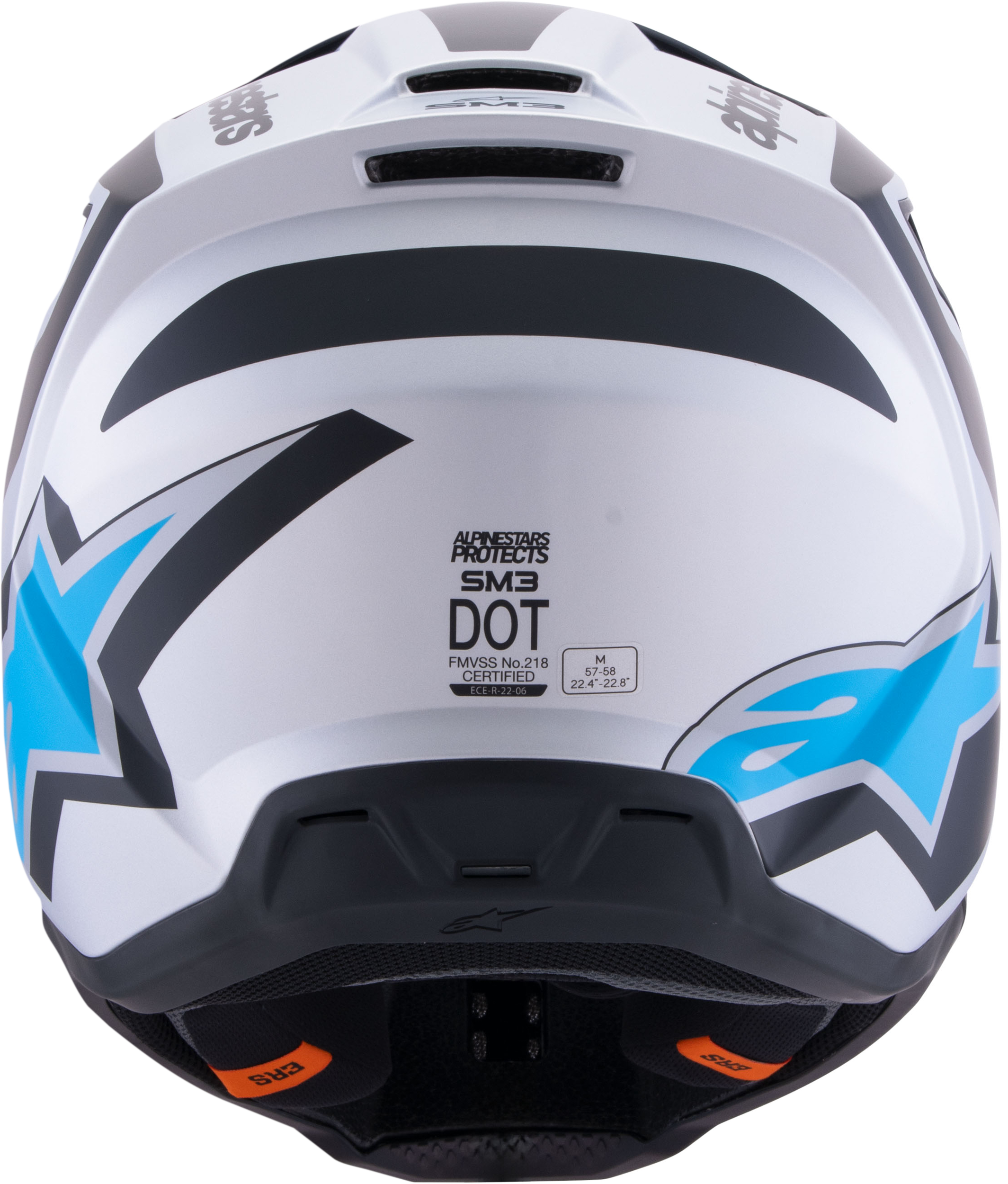 Sm3 Heat Helmet Silver/Blue/Black Matt Xl