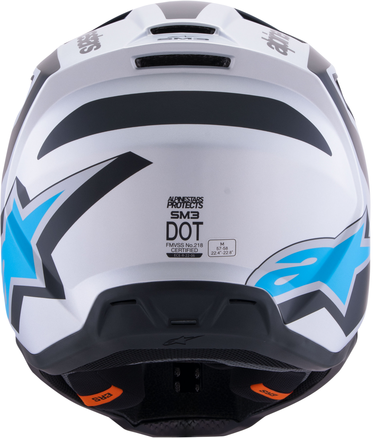 Sm3 Heat Helmet Silver/Blue/Black Matt Sm