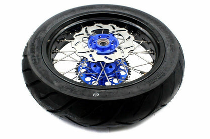 KKE 17inch KX450 KX250F 2020 KX450F 2019-2021 KX450 2019-2023 For KAWASAKI Supermoto Rims CST Tires Blue