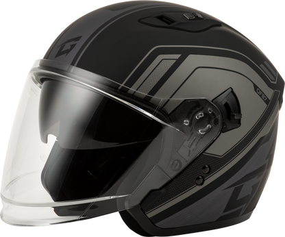 Of 87 Duke Helmet W/Led Light Matte Blk/Grey Xl