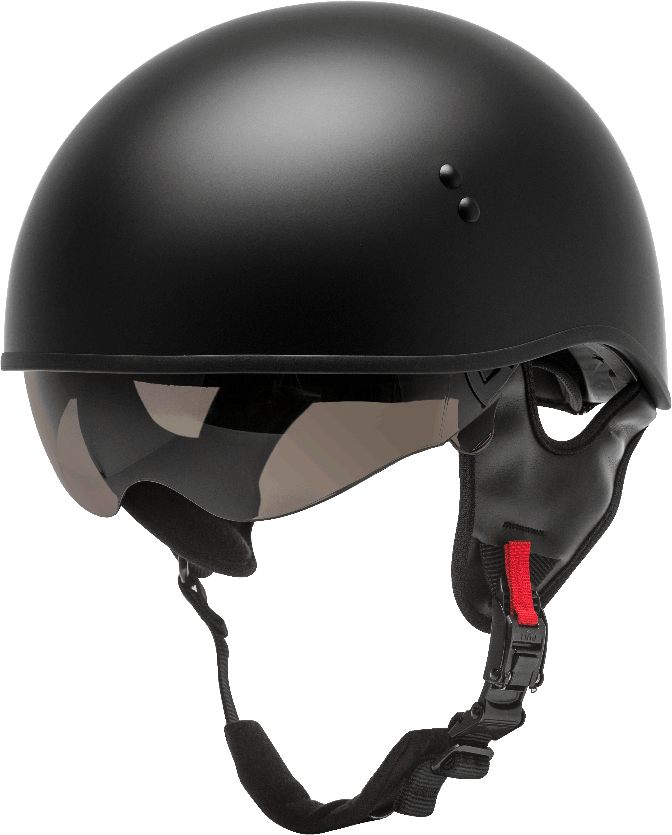Hh 65 Half Helmet Naked Matte Black Lg