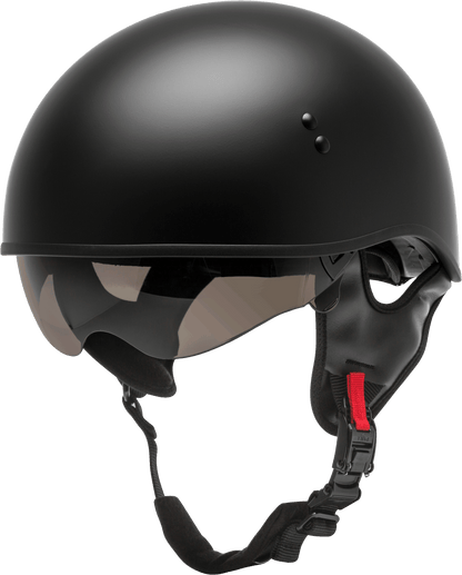 Hh 65 Half Helmet Naked Matte Black Lg