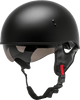 Hh 65 Half Helmet Naked Matte Black Xl