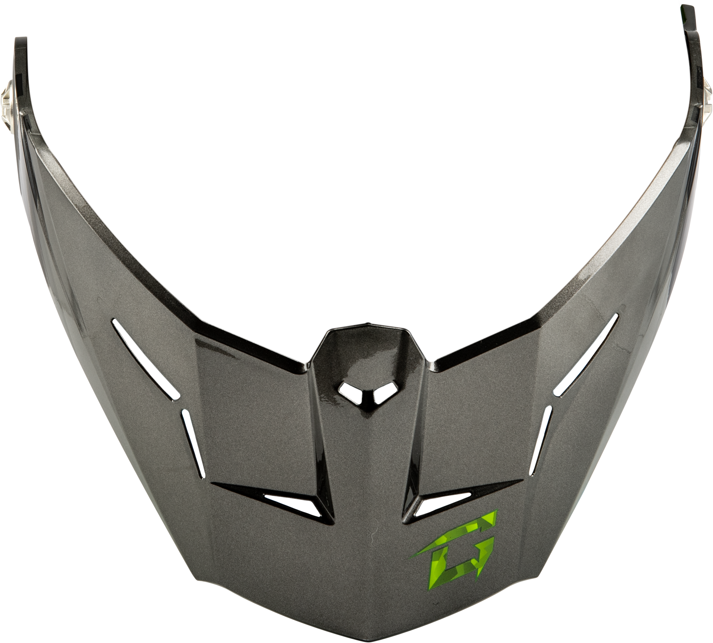 Md 74 Visor W/Screws Striker Blk/Silver/Green Metal