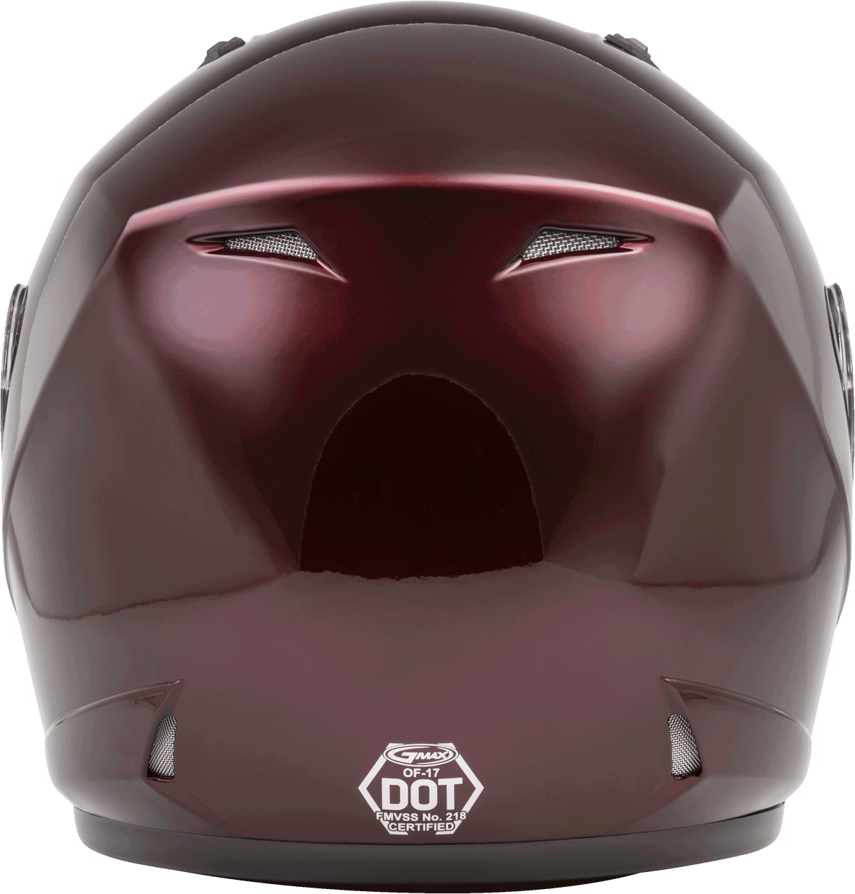 Of 17 Open Face Helmet Wine Red Xs