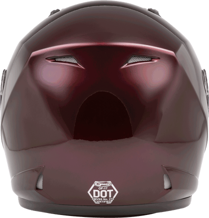 Of 17 Open Face Helmet Wine Red Lg