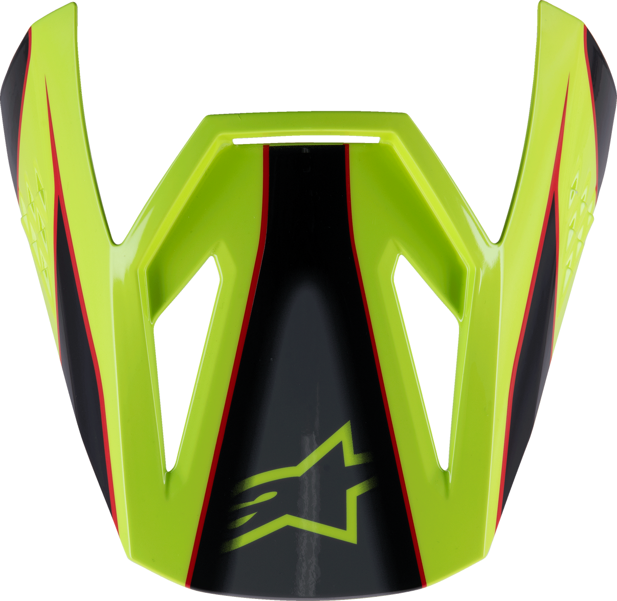 Sm3 Youth Fray Visor Red/Yellow Fluo/Black Glossy