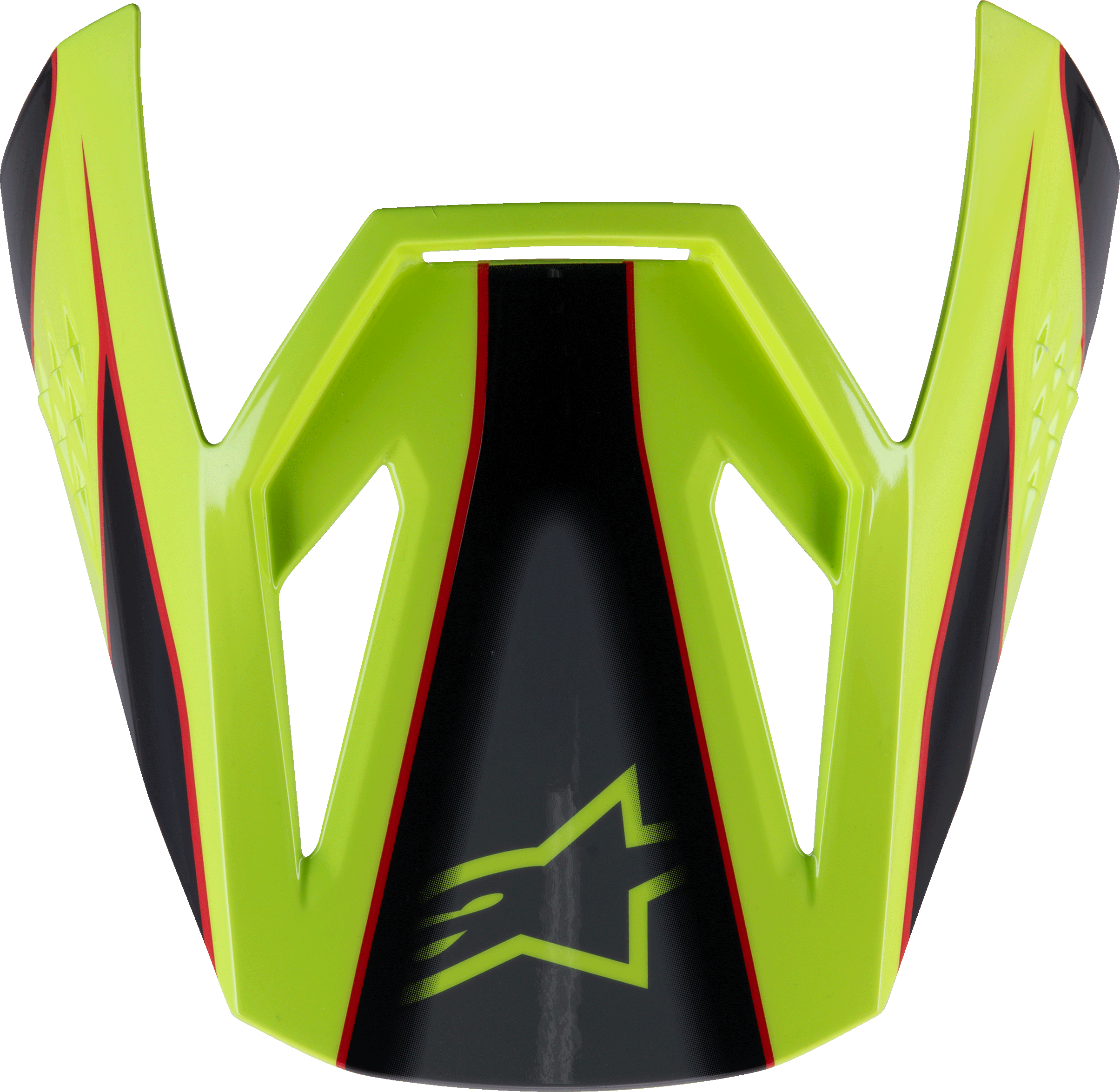 Sm3 Youth Fray Visor Red/Yellow Fluo/Black Glossy