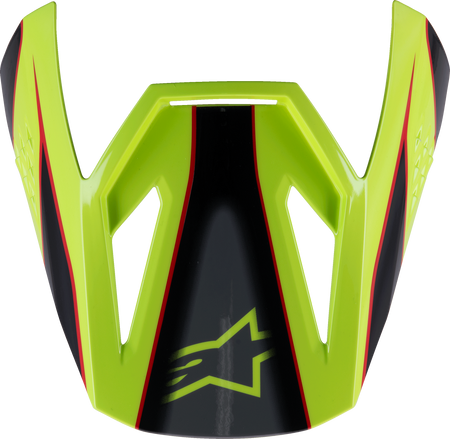 Sm3 Youth Fray Visor Red/Yellow Fluo/Black Glossy