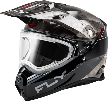 Trekker Cw Conceal Helmet Elec Shld Black/Grey/White Md