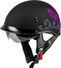 Hh 65 Corvus Helmet W/Peak Matte Black/Purple/Grey Lg