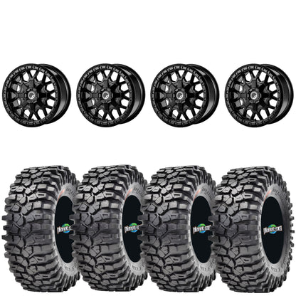 Super ATV MADLock Satin Black beadlock on Maxxis Roxxilla | 5/4.5