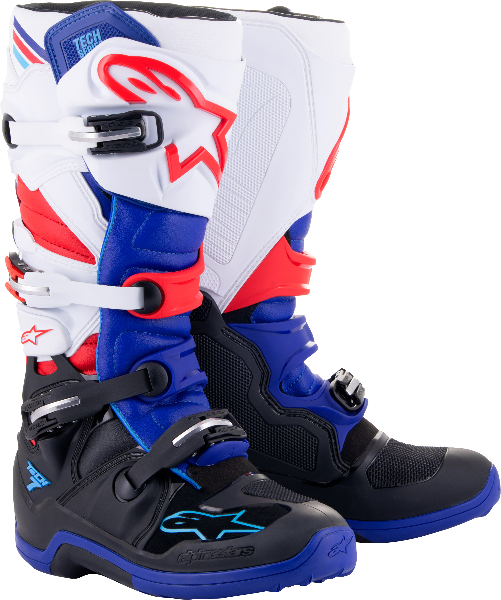 Tech 7 Boots Black/Blue/Red/White Sz 16