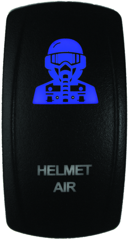 DragonFire Racing Lighted Switch Hel Air On/Off Blue
