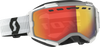Fury Goggle Snow Cross Ls White W/Red Chrome