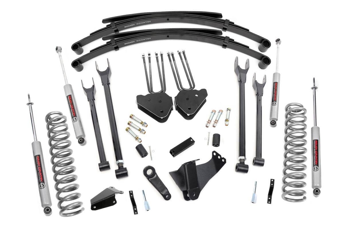 8 Inch Lift Kit | 4 Link | RR Springs | Ford F-250/F-350 Super Duty (05-07) | 590.20