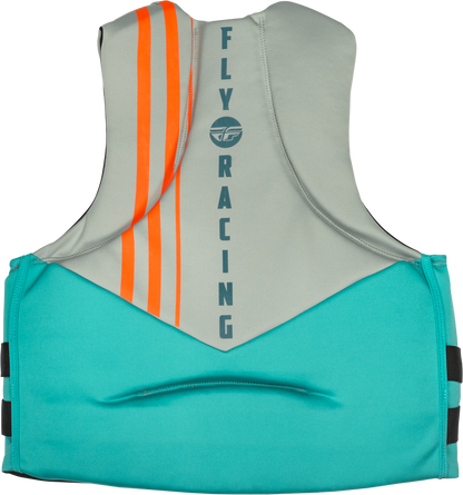 Neoprene Flotation Vest Teal/Grey/Orange Xs