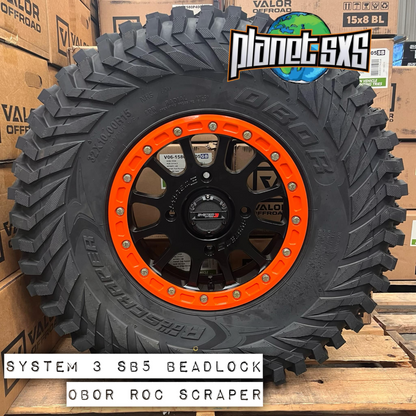 System 3 SB5 w/ colored rings on Journey Rock Poison tires | 4/137 Bolt Pattern