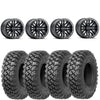 Raceline Ryno beadlock mounted on Valor Alpha tires Set of 4