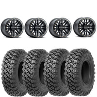 Raceline Ryno beadlock mounted on Valor Alpha tires Set of 4