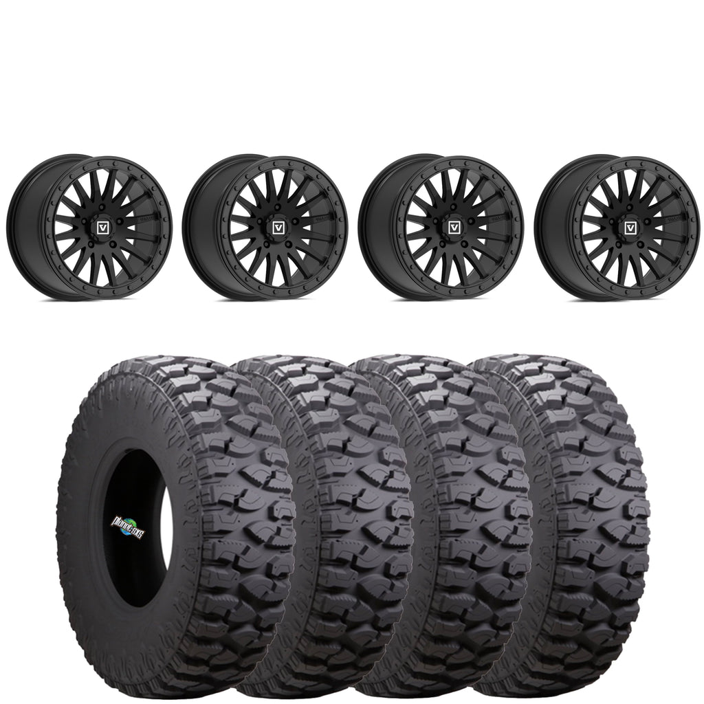 VALOR OFFROAD V06 BEADLOCKS SATIN BLACK ON ATTURO TRAIL BOSS SXS