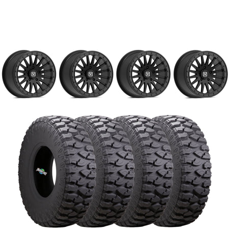 VALOR OFFROAD V06 BEADLOCKS SATIN BLACK ON ATTURO TRAIL BOSS SXS