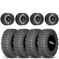 Valor V06 Beadlock 15x8 Satin Black 6+2 on Gladiator X Comp 10 Ply 32x10-15