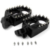 KKE BILLET CNC FOOTPEGS FOR YAMAHA YZ85 YZ125 YZ250 YZ426F YZ450F WR250F WR450F BLUE BLACK SILVER OPTIONAL
