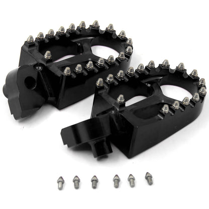 KKE BILLET CNC FOOTPEGS FOR YAMAHA YZ85 YZ125 YZ250 YZ426F YZ450F WR250F WR450F BLUE BLACK SILVER OPTIONAL