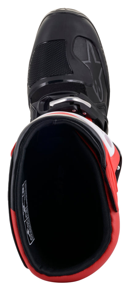 Alpinestars Tech 5 Boots Black/Red Size 11 - Advanced Motocross Footwear