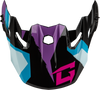 Mx 96 Splinter Visor W/Screws Black/Purple/Blue