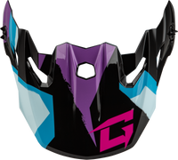 Mx 96 Splinter Visor W/Screws Black/Purple/Blue