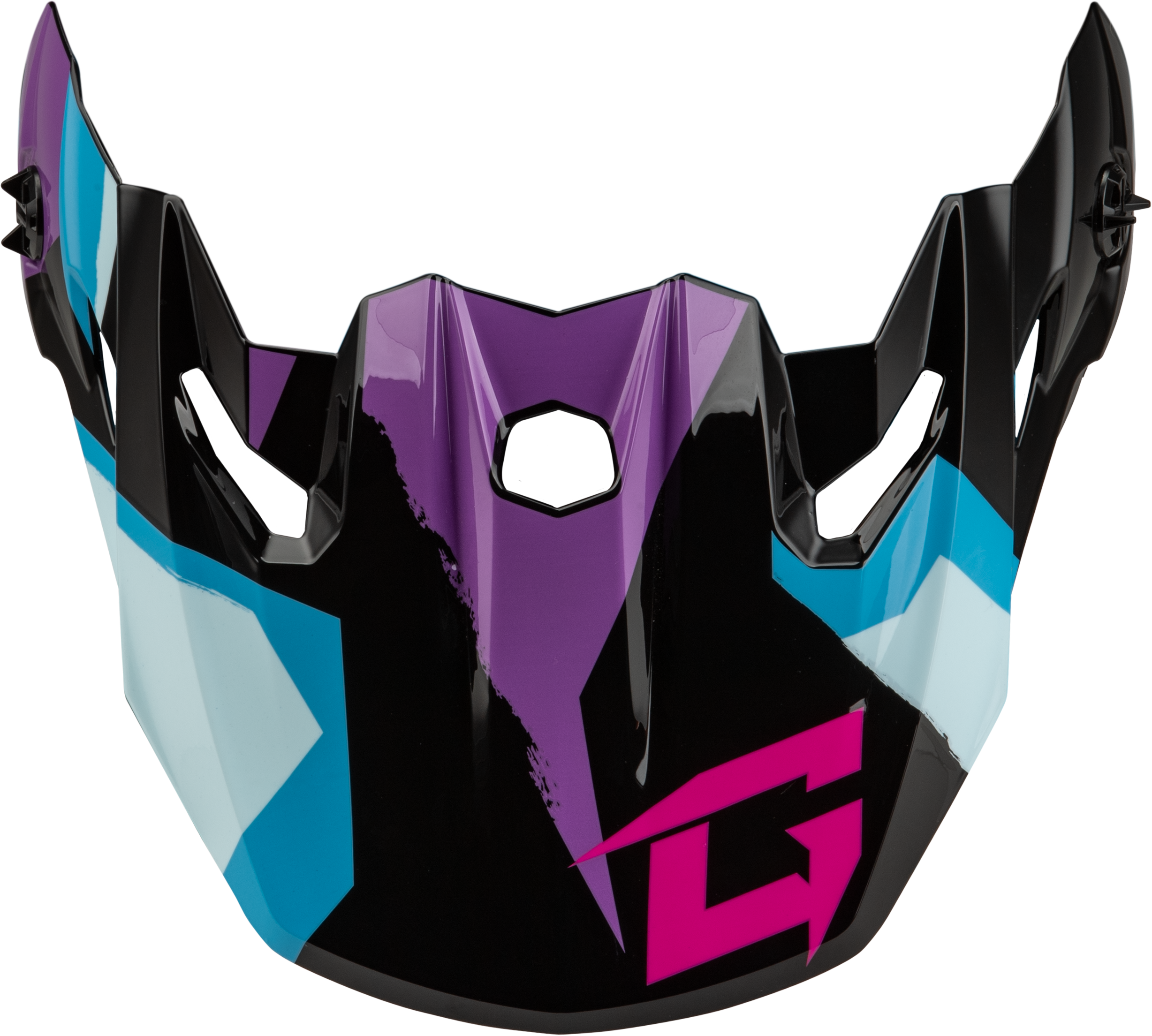 Mx 96 Splinter Visor W/Screws Black/Purple/Blue