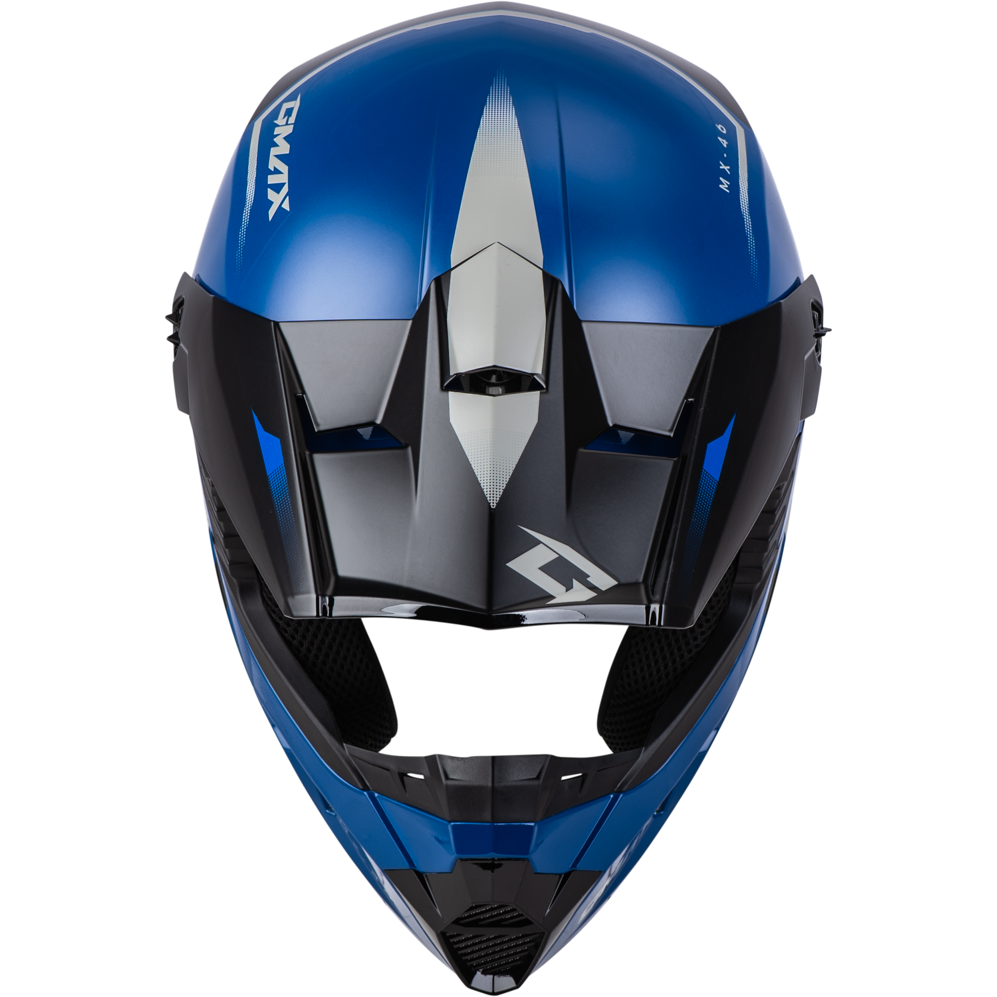 Mx 46 Compound Helmet Blue/Black/Grey Lg