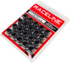 12mmx1.50 Lock Style Lug 20/Pk Lock Style Lug Nuts Blk