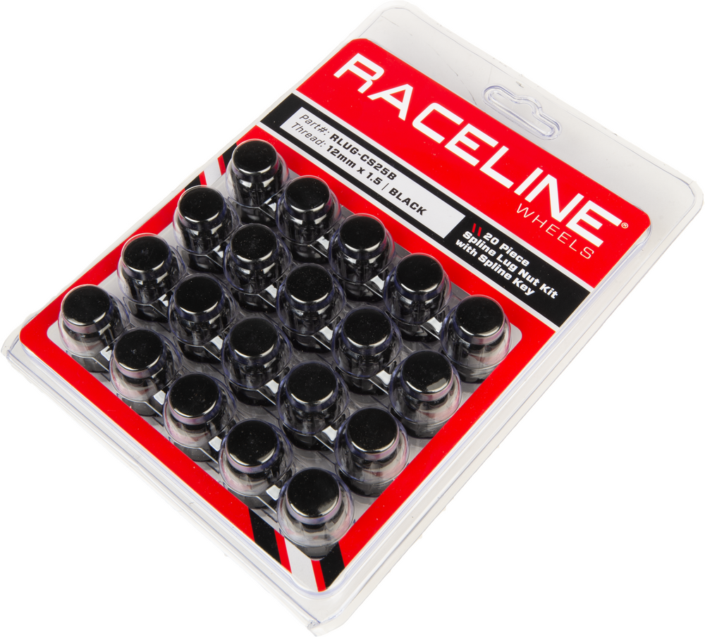 RLUG-CS25B 12MMX1.50 LOCK STYLE LUG 20/PK LOCK STYLE LUG NUTS BLK