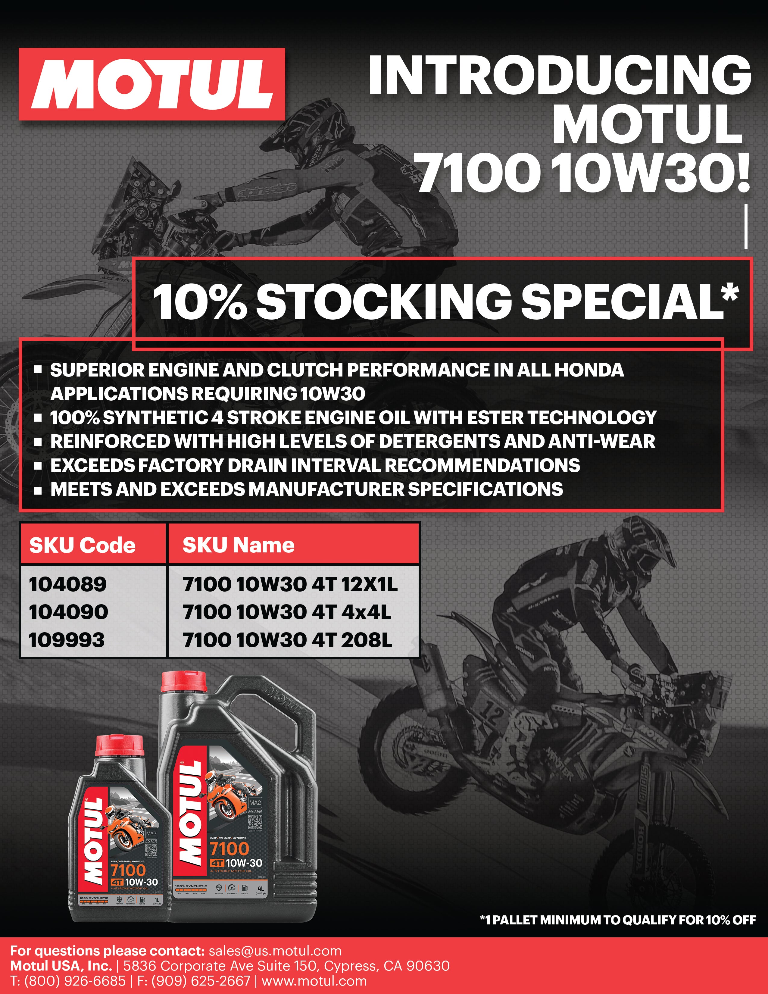 7100 Oil 4t 10w30 4l 4/Case